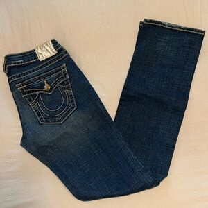 Y2K RARE VINTAGE TRUE RELIGION WOMENS DISCO BILLY BIG T SIZE 30 jeans